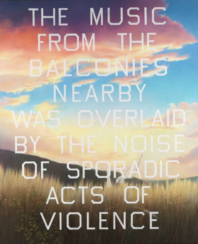 The Music from the Balconies 1984 by Edward Ruscha born 1937
